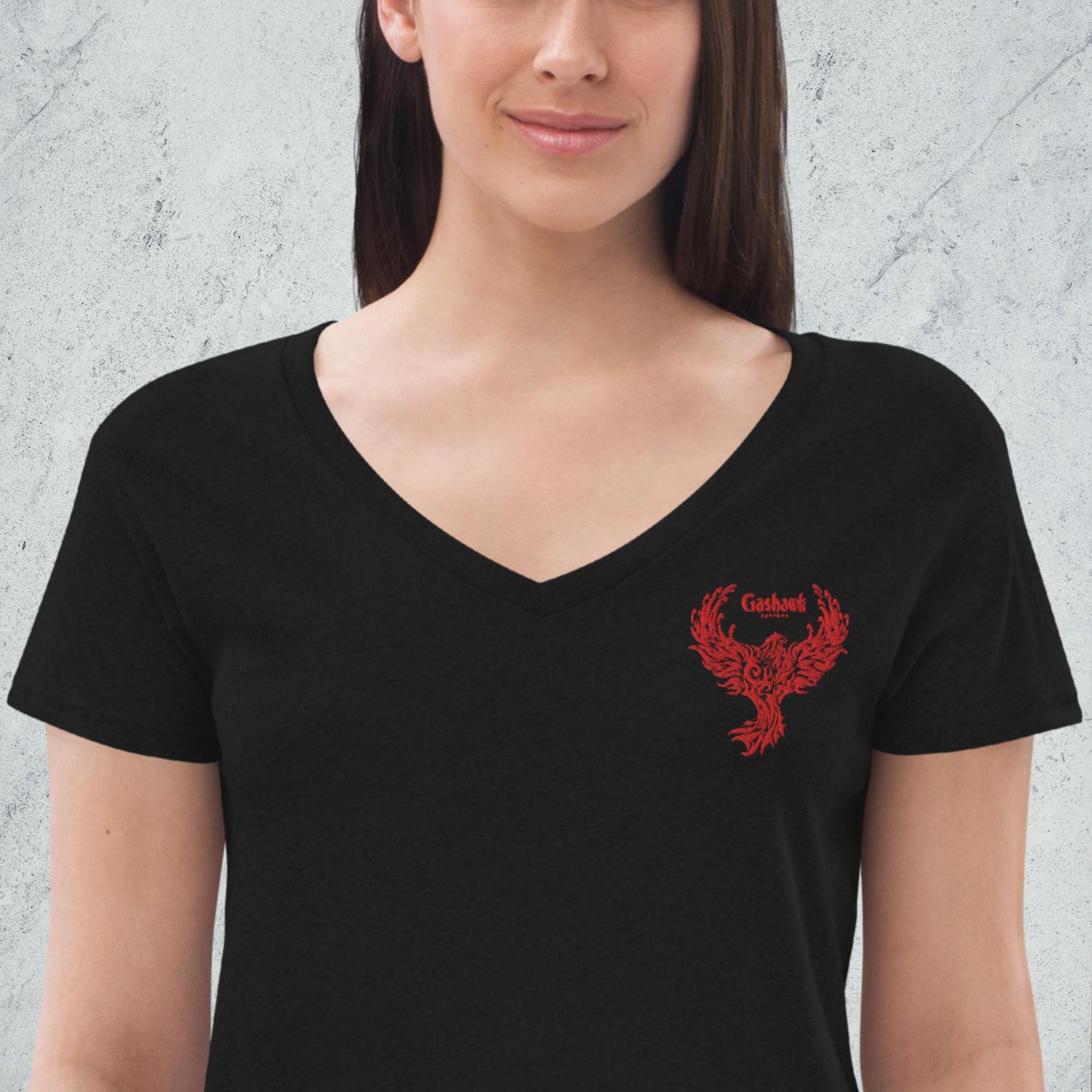 Women’s recycled v-neck t-shirt